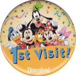 Disneyland 1st Visit Button